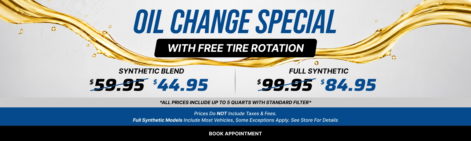 Oil change special at JOCO Auto